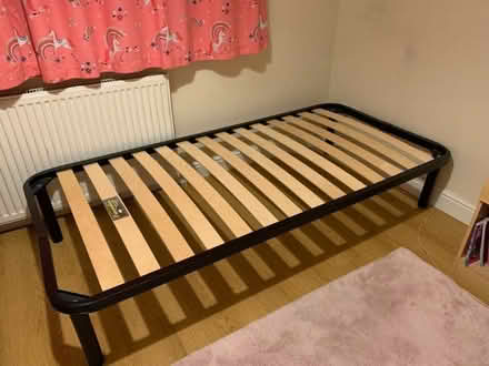Photo of free Single Metal Frame Bed With Wooden Slats (Shevington Vale WN6) #2