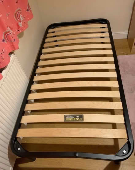 Photo of free Single Metal Frame Bed With Wooden Slats (Shevington Vale WN6) #3