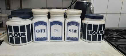 Photo of free Coffee tea sugar cannisters (UB3 Hayes end) #1