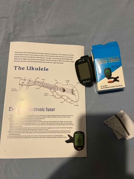 Photo of free Everjoys Tuner and ukuele case (Paulton BS39) #1