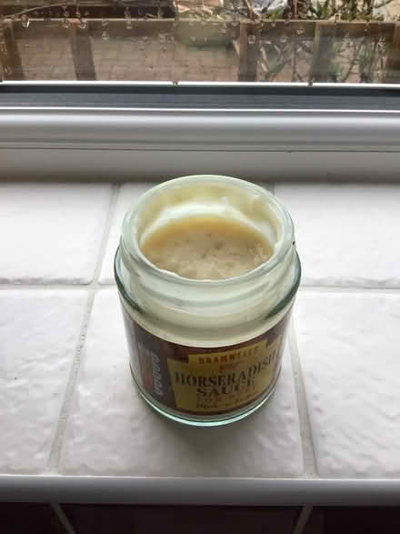 Photo of free Opened jar of Horseradish Sauce (Noctorum CH43) #2