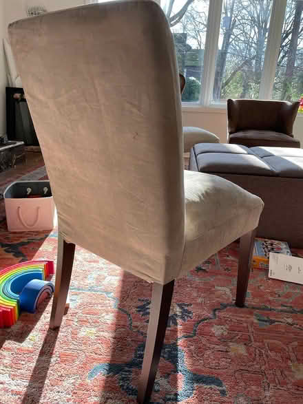 Photo of free 4 Ikea Dining Chairs, Tan Colored (Colonial village dc) #2