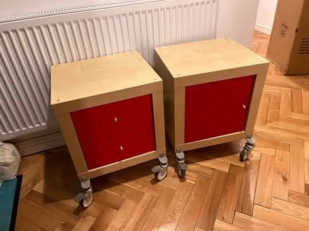 Photo of free Two 1x1 IKEA kallax roller tables (Lode, CB25 NorthEast Cambridge) #1
