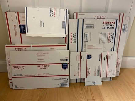 Photo of free Many USPS Priority Mail Boxes (Central Square, Cambridge) #1
