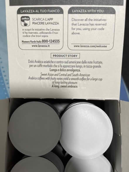 Photo of free Lavazza lungo dolce coffee pods (CV1) #3