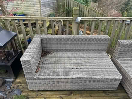 Photo of free Rattan garden furniture + cushions (Kippax LS25) #2
