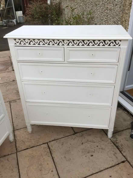 Photo of free 2 x Bedside Cabinets 1 x Chest of Drawers upcycle project (West Oxfordshire OX29) #3