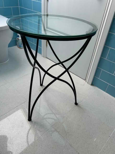 Photo of free Glass topped side table (Burnham SL1) #1