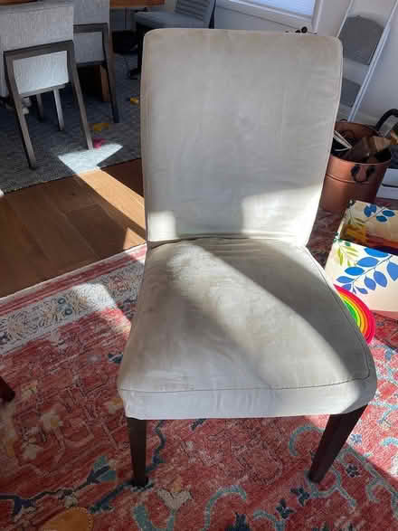 Photo of free 4 Ikea Dining Chairs, Tan Colored (Colonial village dc) #1