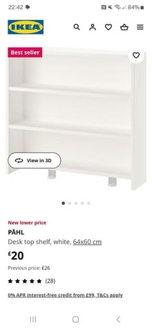 Photo of free Ikea desktop shelves (Finchley N2) #2