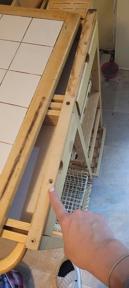 Photo of free wooden kitchen trolley (Edmonton N9) #2