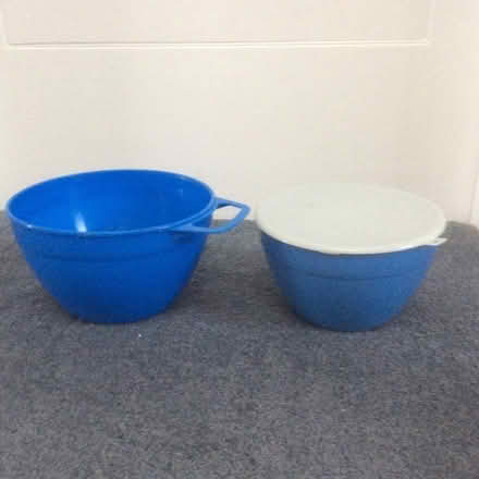 Photo of free Two Blue Plastic Bowls (AB15) #1