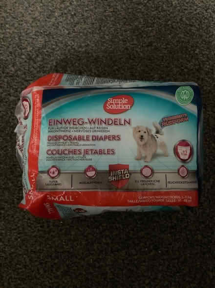 Photo of free Dog nappies / disposable daipers (Higher Walton Preston PR5) #1