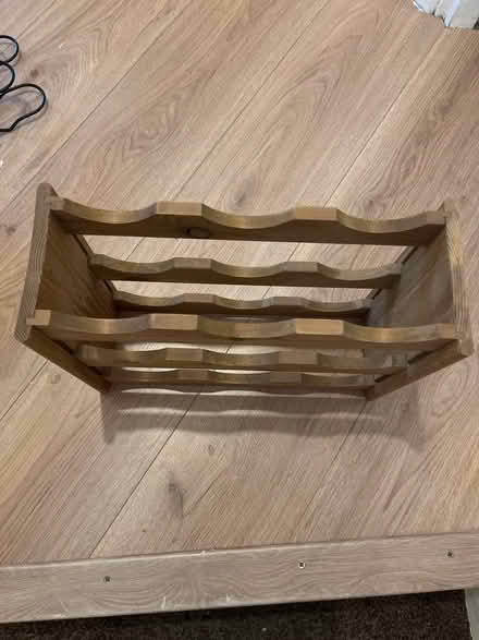 Photo of free Wooden bottle rack (Oval) #2