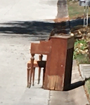 Photo of free Kimball Piano seen out on street (Clearwater) #1