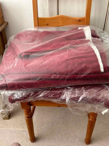 Photo of free Four lined chenille curtains (The Grange Estate SG6) #2