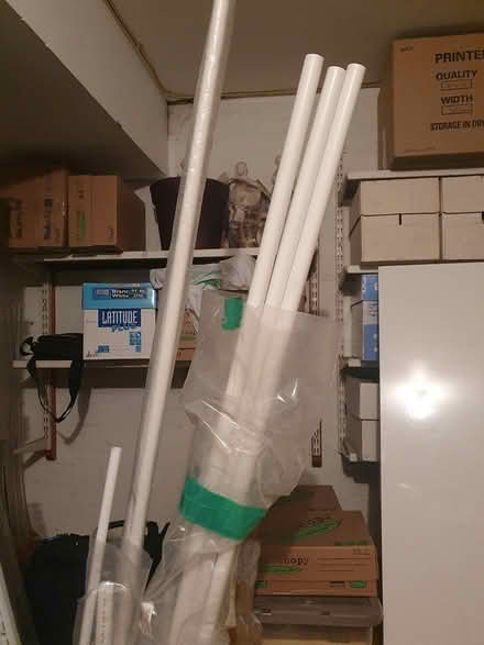 Photo of free white plastic conduit pipes et al (Maidstone ME14) #1