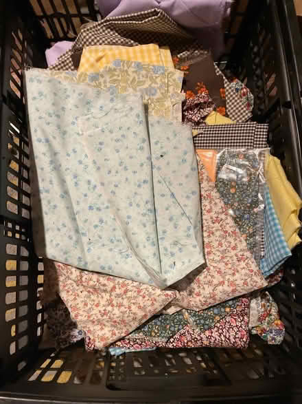 Photo of free Four small boxes of fabric (Cranbrook TN17) #1