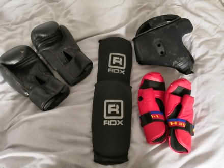 Photo of free Assorted boxing / kickboxing gear (Exmouth, near Courtlands Cross) #1