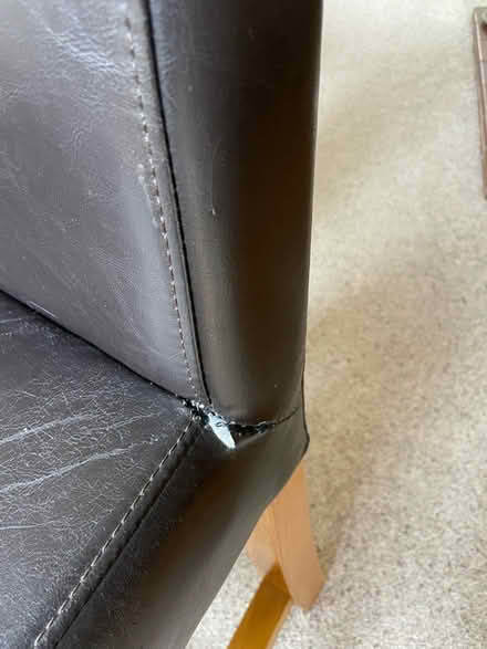Photo of free 2 pu leather dining chairs (Kinver DY7) #2