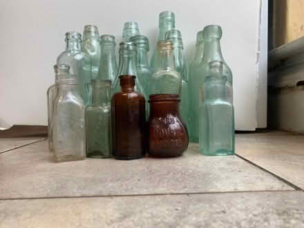 Photo of free 18 assorted vintage glass bottles (Gledhow LS7) #1