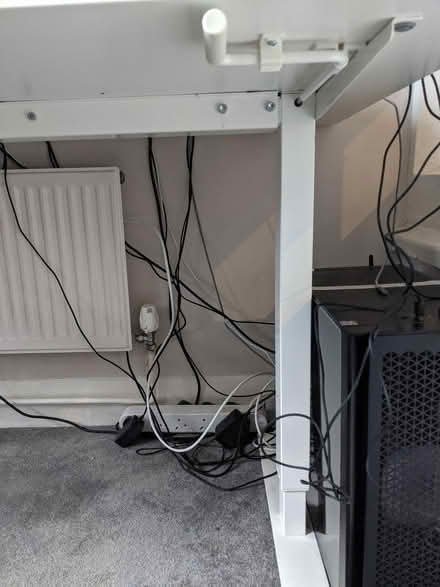 Photo of free White Sit/Stand Desk (Round Hill BN2) #2