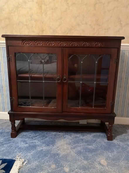 Photo of free Wooden display cabinet (Upper Parkstone BH12) #1