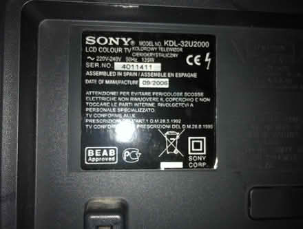 Photo of free Sony LCD TV (Eltham SE9) #3