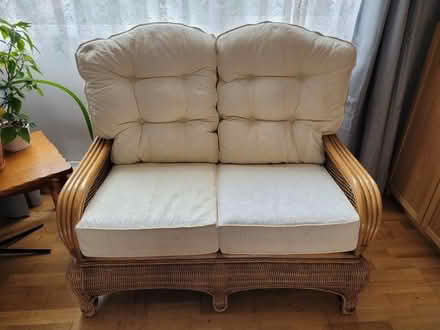Photo of free Cane/Wicker 2 Seat Sofa (Purbrook PO7) #2