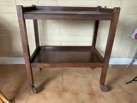 Photo of free Wooden table/trolley (Havant PO9) #1