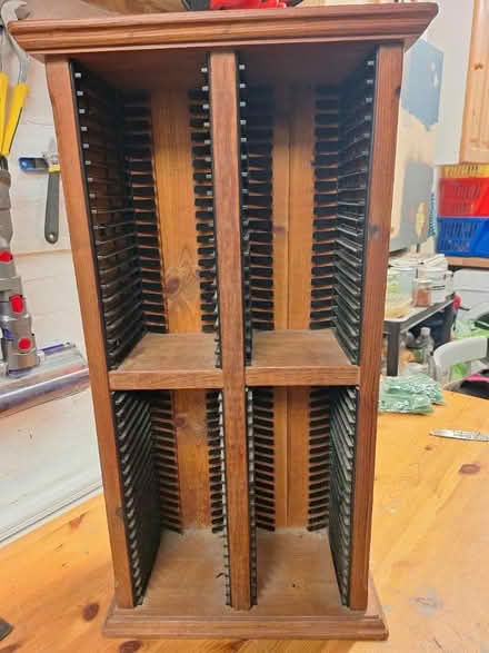 Photo of free Waxed pine cd rack (Oakley HP18) #2