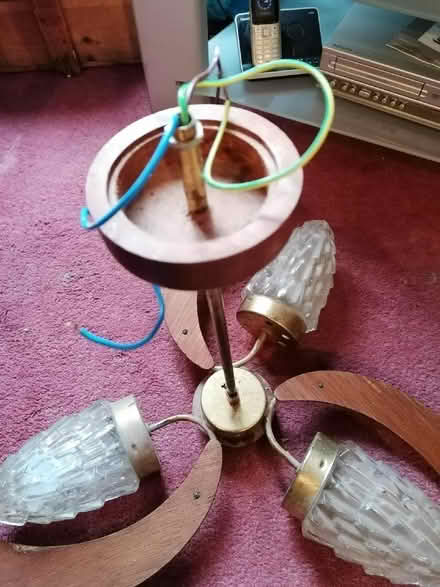 Photo of free 1960/70 light with grape shades (Starbeck HG1) #3