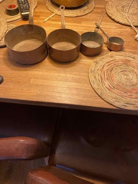 Photo of free Decorative copper pans (set of 4) (Oxford OX2) #1