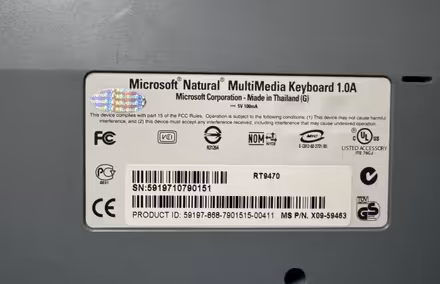 Photo of free Microsoft natural multimedia keyboard (Marshalswick AL4) #2
