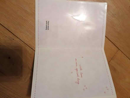 Photo of free Anniversary card - no envelope (Kibworth Beauchamp LE8) #2