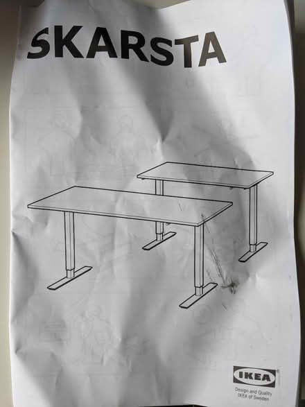 Photo of free White Sit/Stand Desk (Round Hill BN2) #3