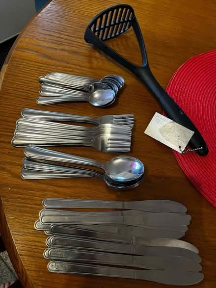 Photo of free 12 place setting cutlery & masher (Hastings) #1
