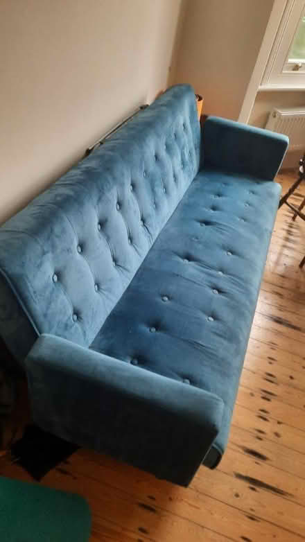 Photo of free Sofa bed/couch teal colour (Osney OX2) #1