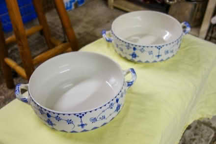 Photo of free Two Blue Denmark vegetable serving dishes (Malvern Link WR14) #1