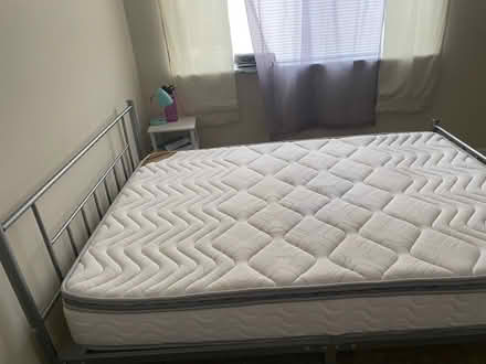 Photo of free double bed with mattress (N Armistead St) #1