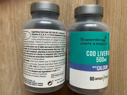 Photo of free X2 packs cod liver oil capsules (Horsell, Woking) #1