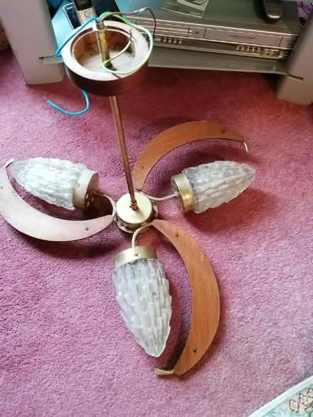 Photo of free 1960/70 light with grape shades (Starbeck HG1) #2