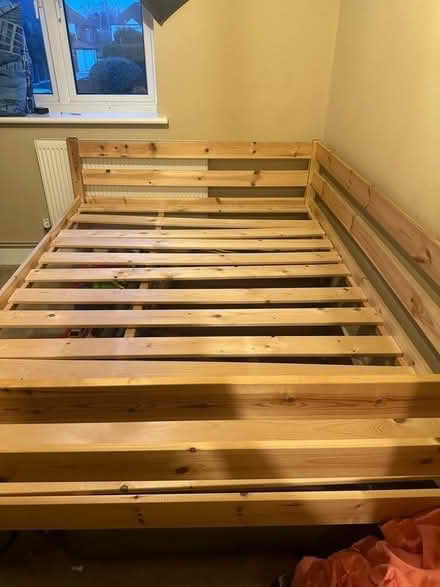 Photo of free Double bed frame without mattress (DA5 bexley) #1