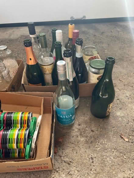 Photo of free Glass and plastic containers, corks (Reading, off West st) #1