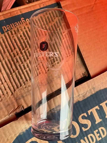 Photo of free Box of 48 Foster’s Pint Glasses (West Horsley) #2