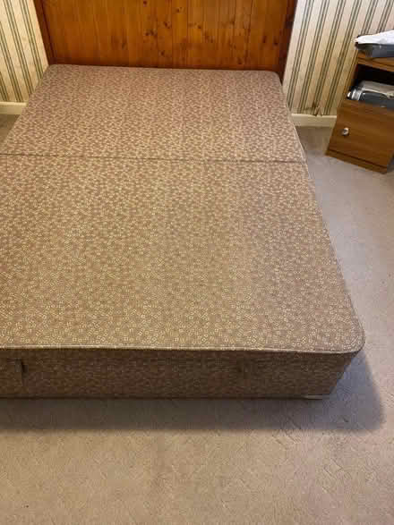 Photo of free Standard double divan bed base with storage (Upper Parkstone BH12) #3