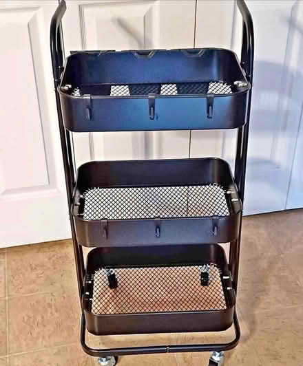 Photo of metal 3-tiered cart (Cambridge - Porter Sq area) #1