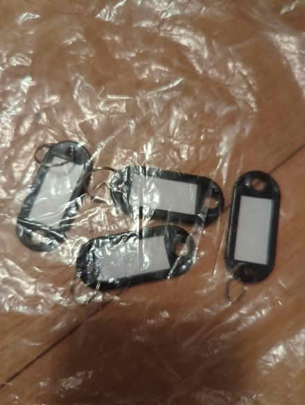 Photo of free 4 unused key tags (Kibworth Beauchamp LE8) #1
