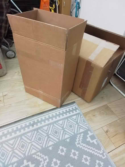 Photo of free Large very strong cardboard box (Middlewood S6) #2