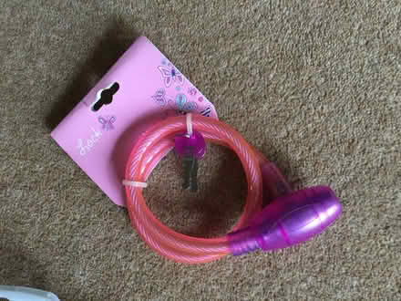 Photo of free Pink bike lock (Sutton Coldfield, Four Oaks) #1